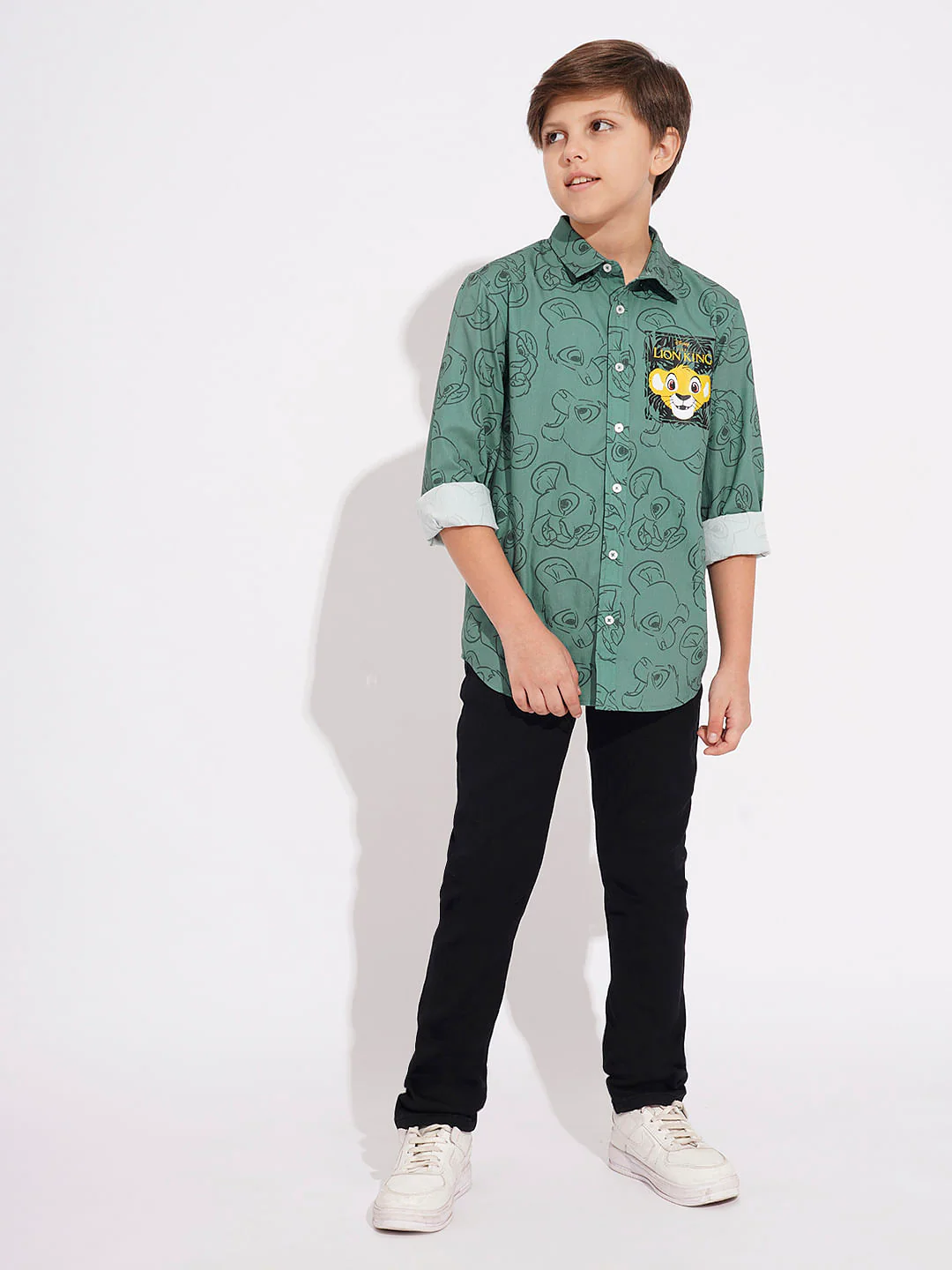 LION KING Green Printed Shirt - Image 5