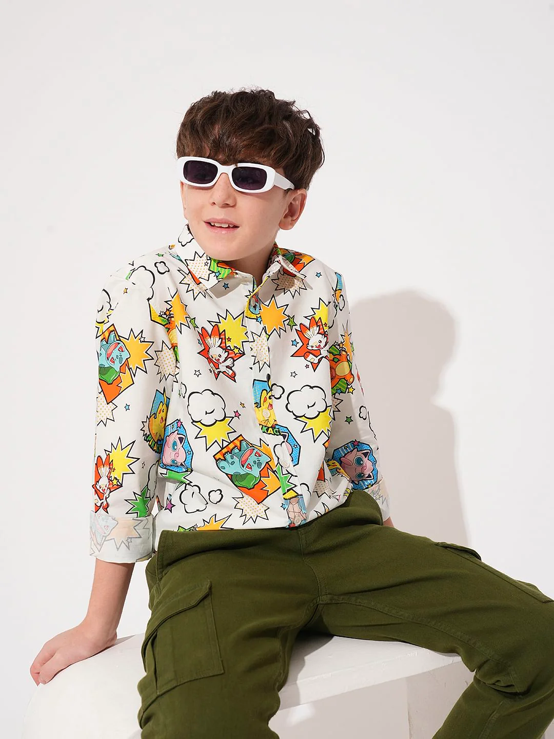 POKEMON Printed Cotton Shirt