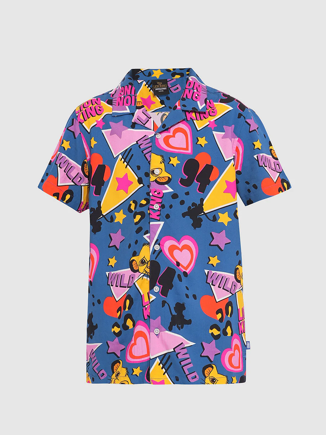 LION KING Blue Printed Co-ord Set Shirt - Image 7