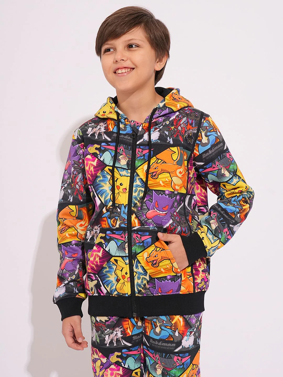 Pokemon Digital Print Hooded Sweatshirt - Image 2