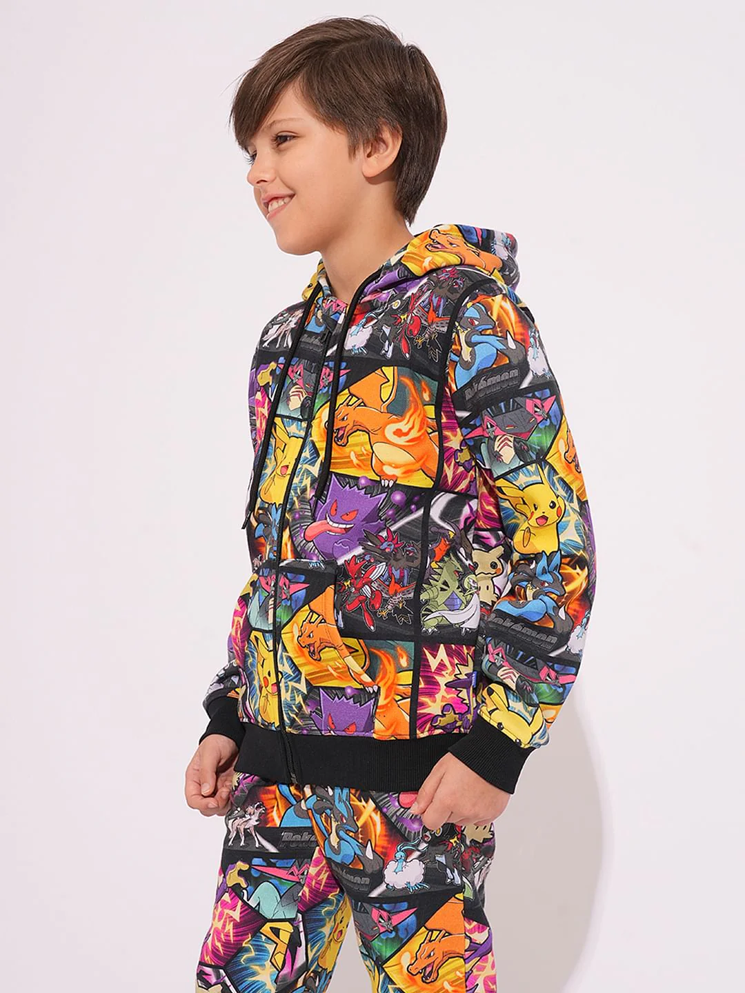 Pokemon Digital Print Hooded Sweatshirt - Image 3
