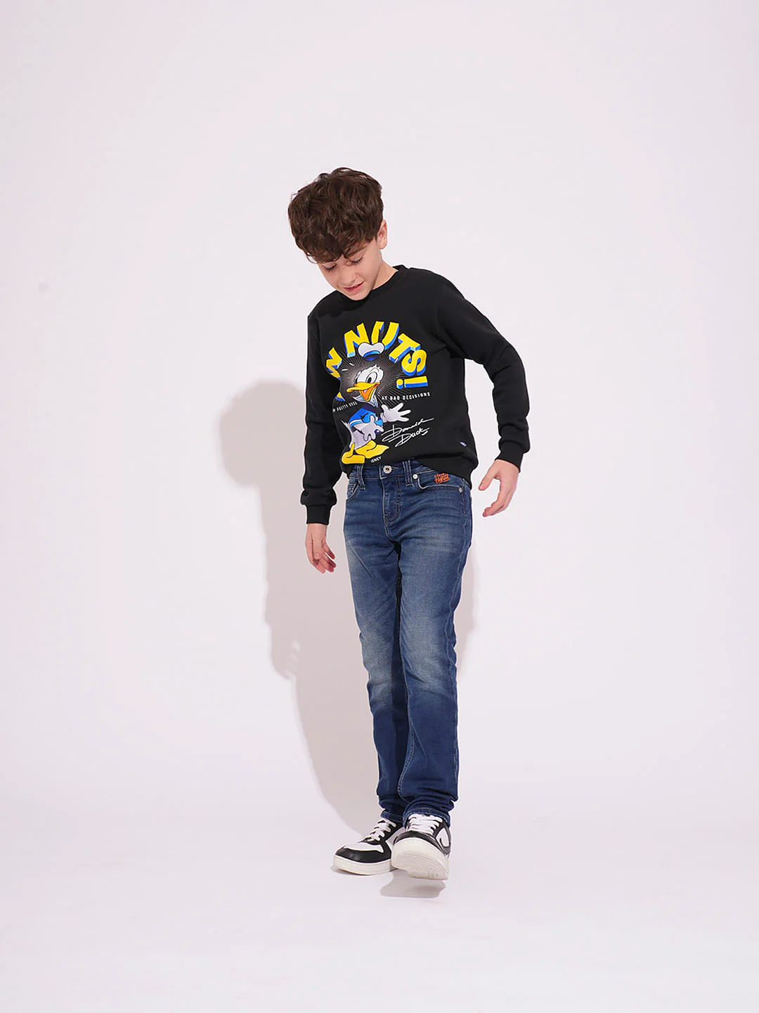 DONALD DUCK Black Printed Sweatshirt - Image 5