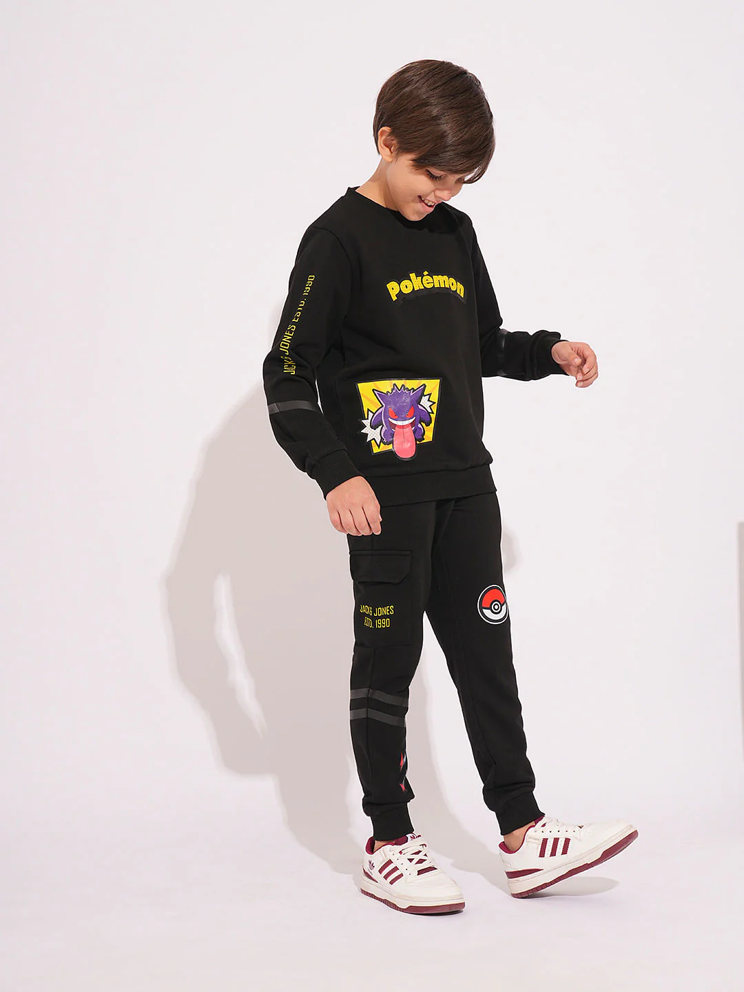 Pok  mon Black Printed Sweatshirt - Image 5