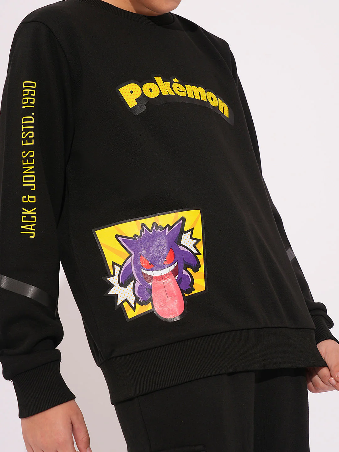 Pok  mon Black Printed Sweatshirt - Image 6