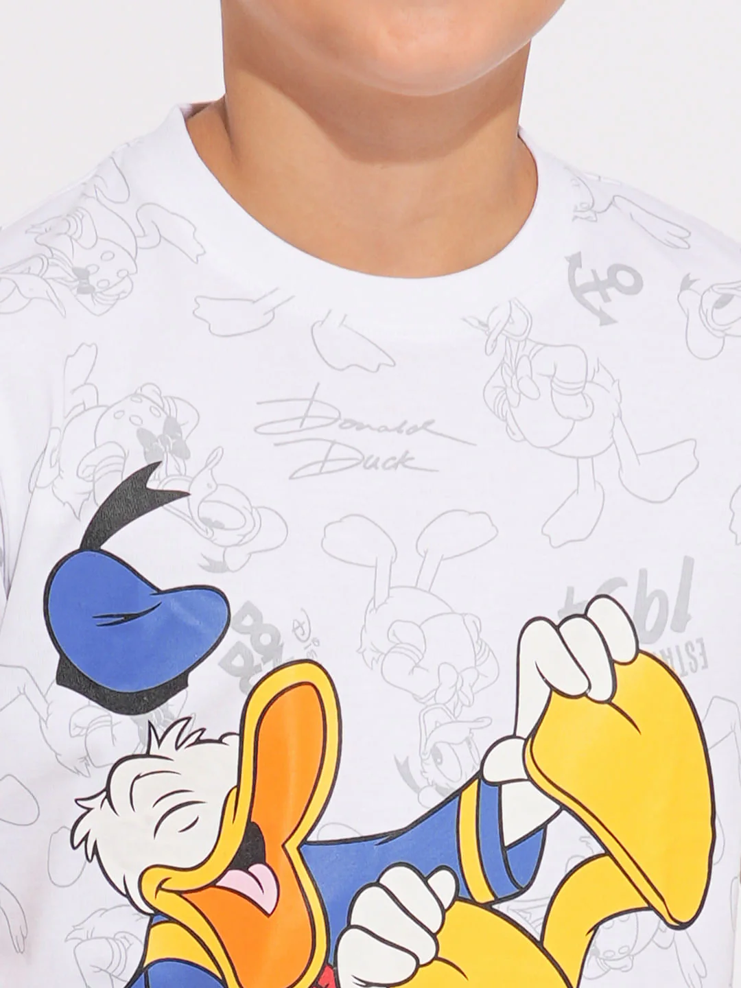 DONALD DUCK White Printed Co-ord Set T-shirt - Image 6