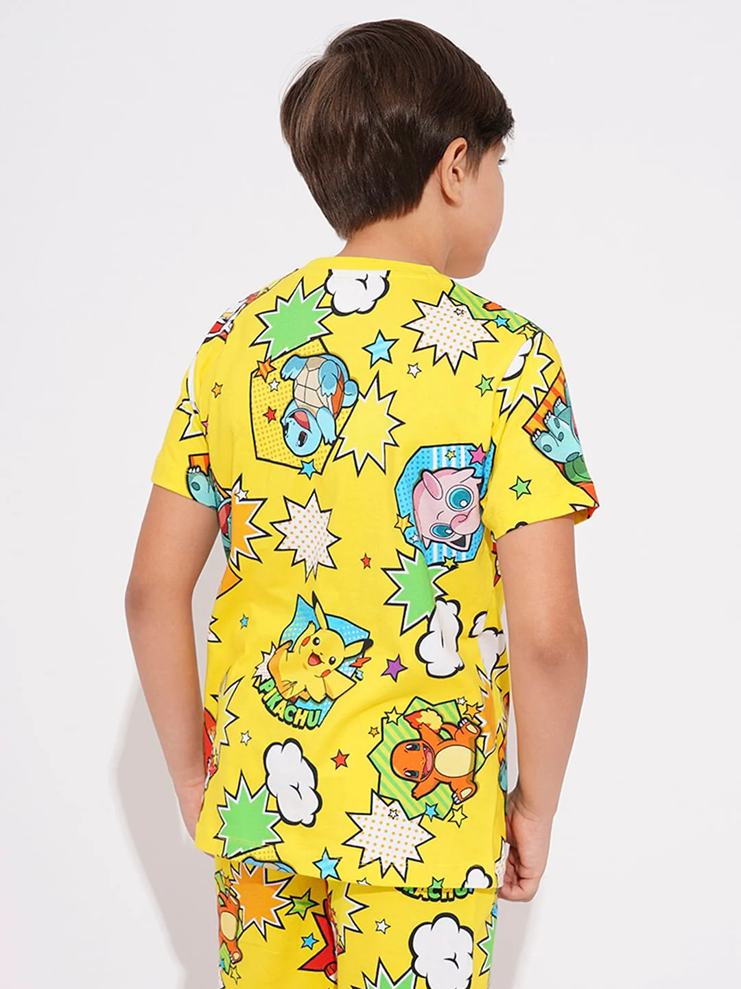 Pokemon Yellow Printed Co-ord Set T-shirt - Image 4
