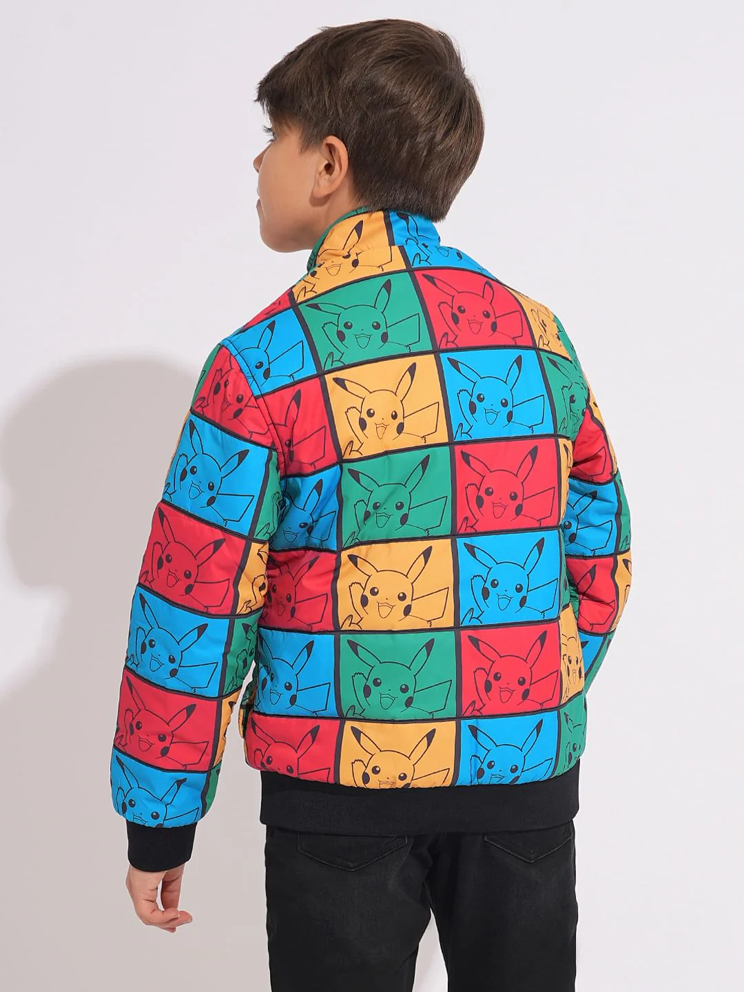 X Pokemon Multi-Colour Pikachu Bomber Jacket - Image 4