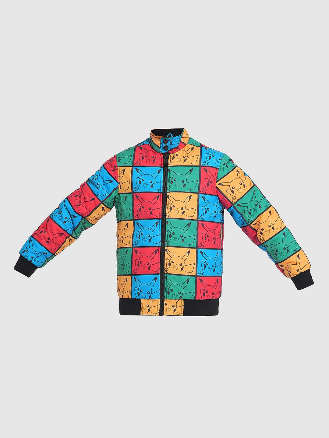 X Pokemon Multi-Colour Pikachu Bomber Jacket - Image 7