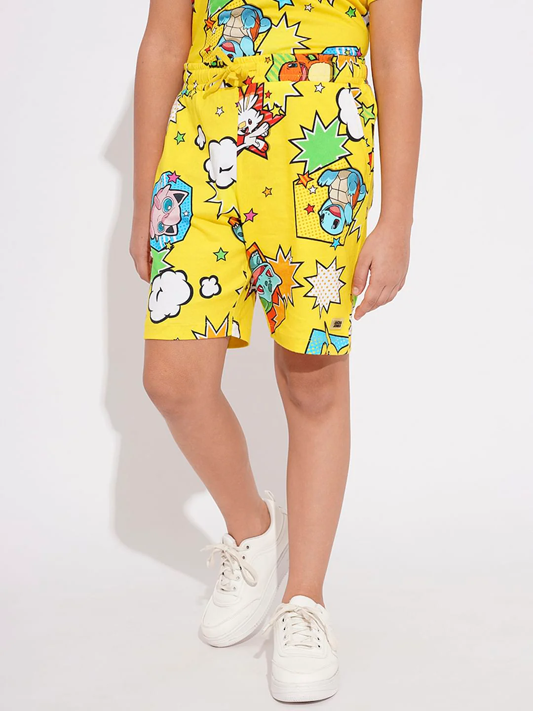 Pokemon Yellow Printed Co-ord Set Shorts - Image 2