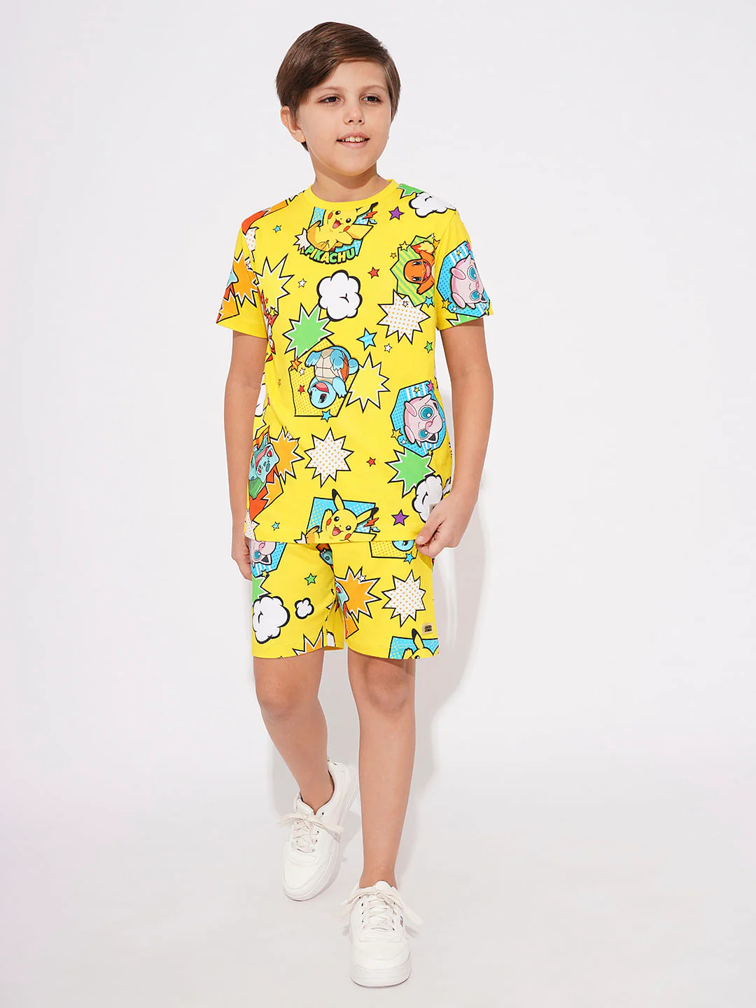 Pokemon Yellow Printed Co-ord Set Shorts - Image 5