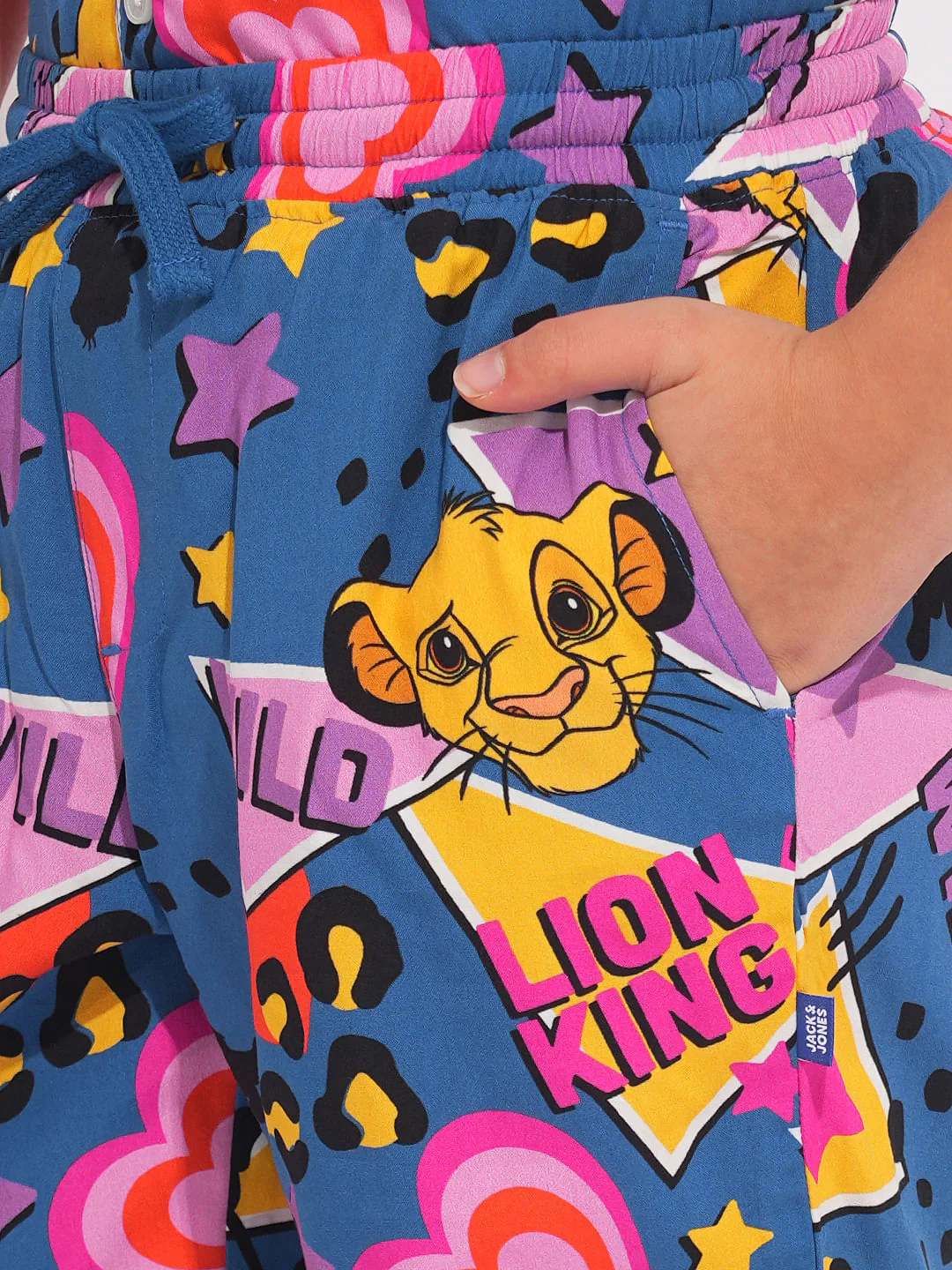 LION KING Blue Printed Co-ord Set Shorts - Image 6