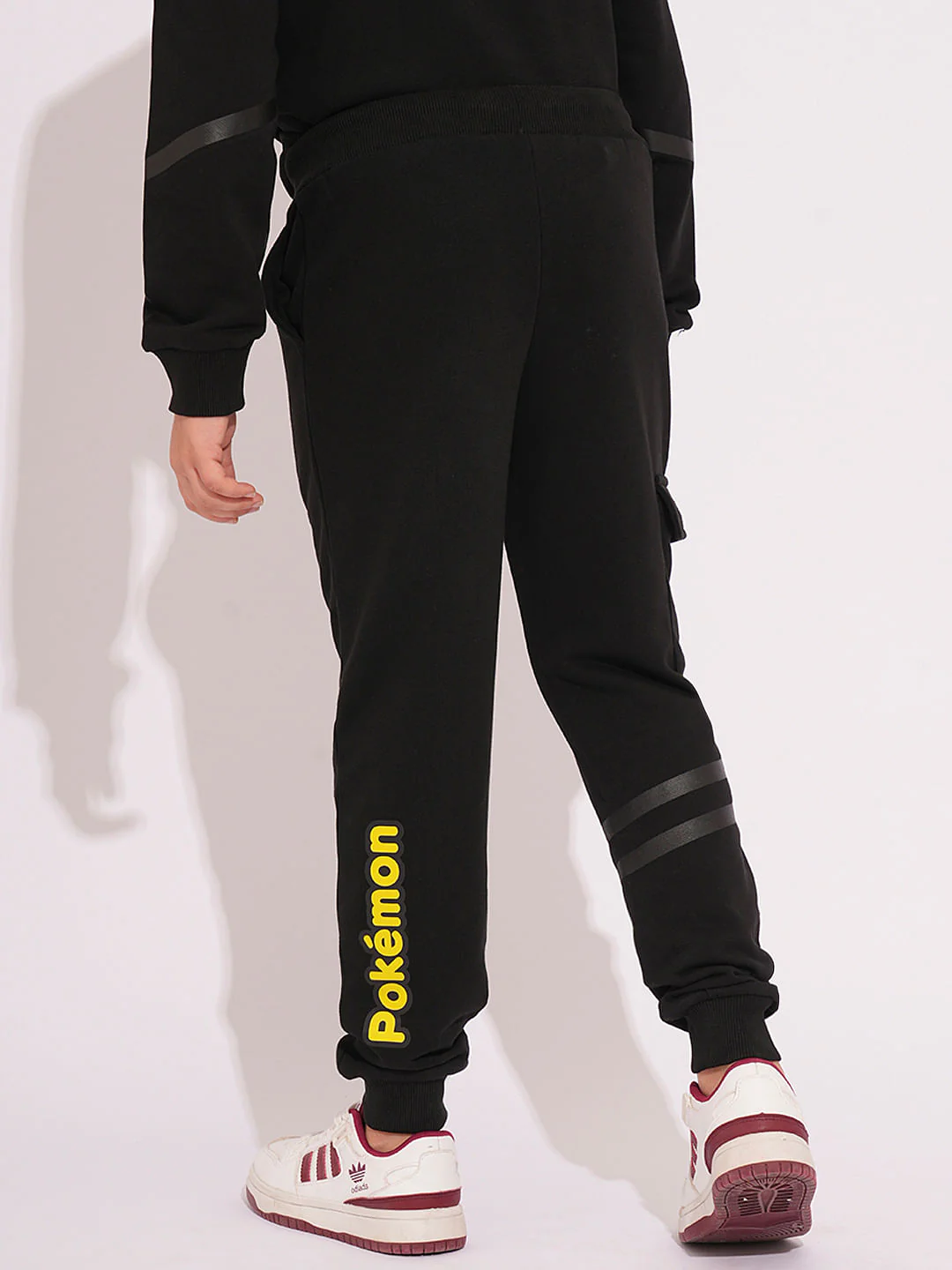 Pokemon Black Printed Co-ord Set Joggers - Image 4