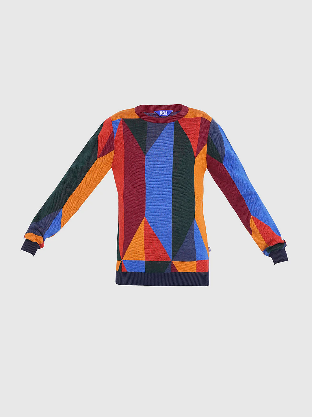 Boys Colourblocked Abstract Print Pullover - Image 7