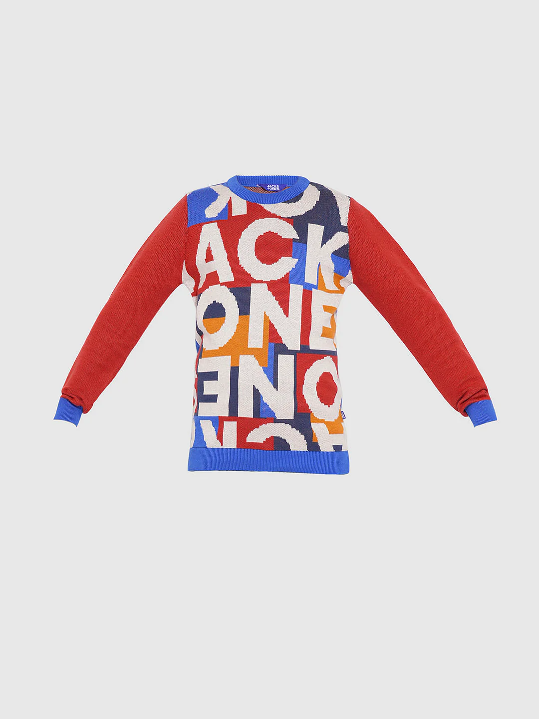 Boys Red Logo Print Pullover - Image 7
