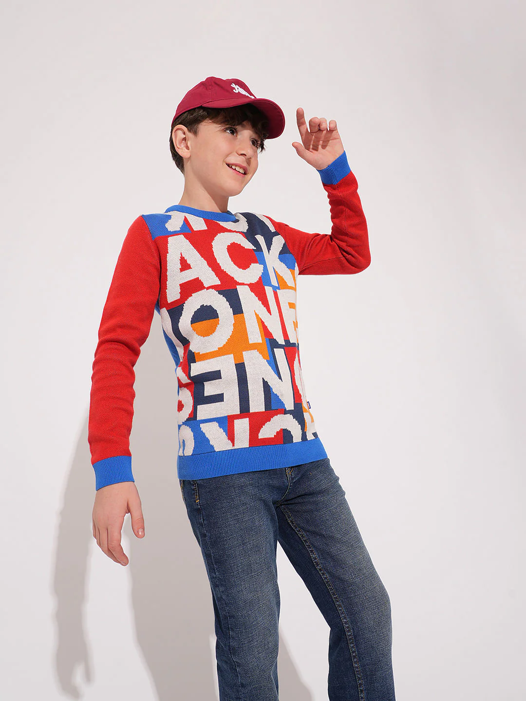 Boys Blue Mid Rise Bootcut Jeans