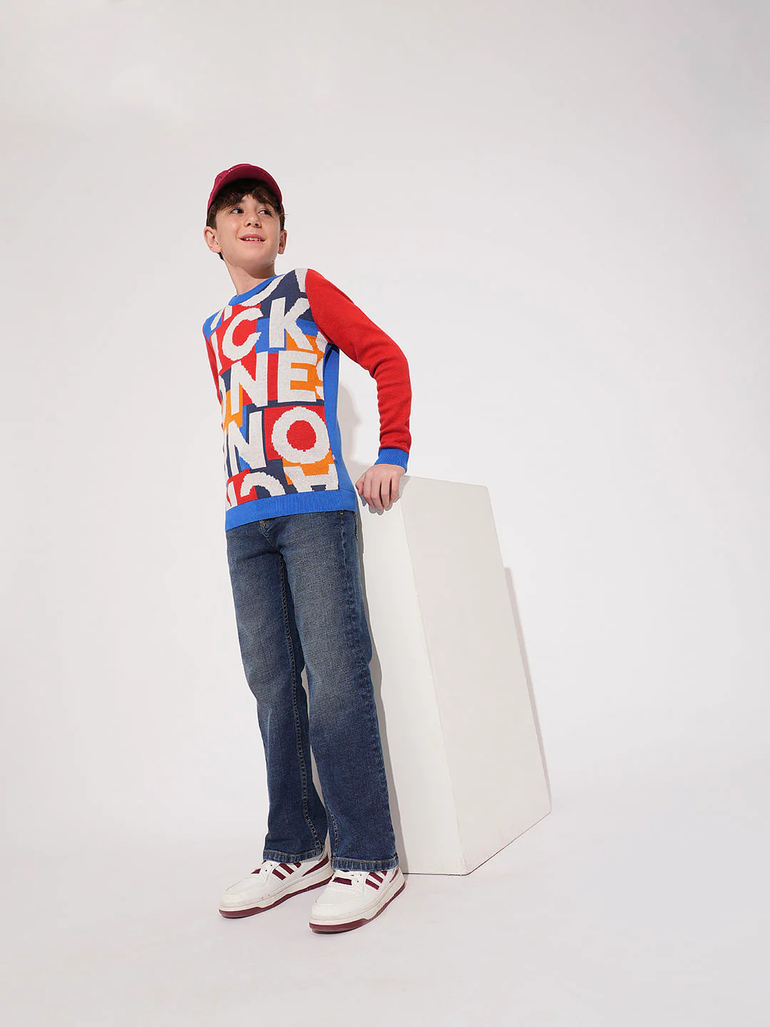 Boys Blue Mid Rise Bootcut Jeans - Image 5