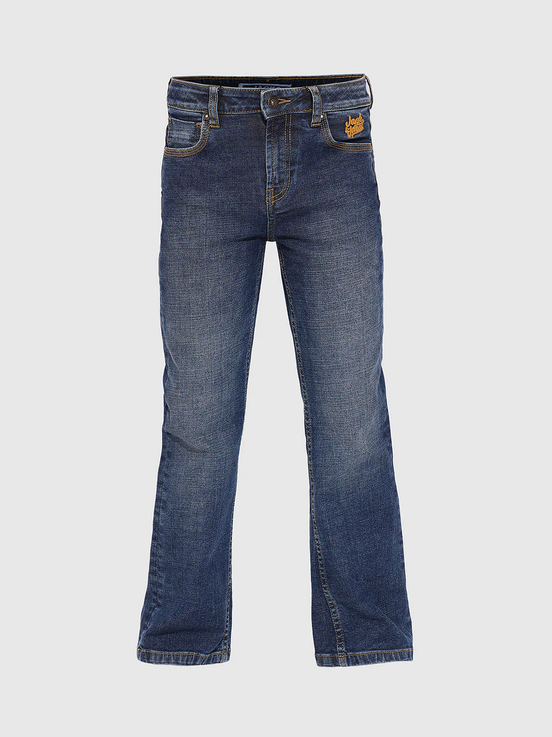 Boys Blue Mid Rise Bootcut Jeans - Image 7