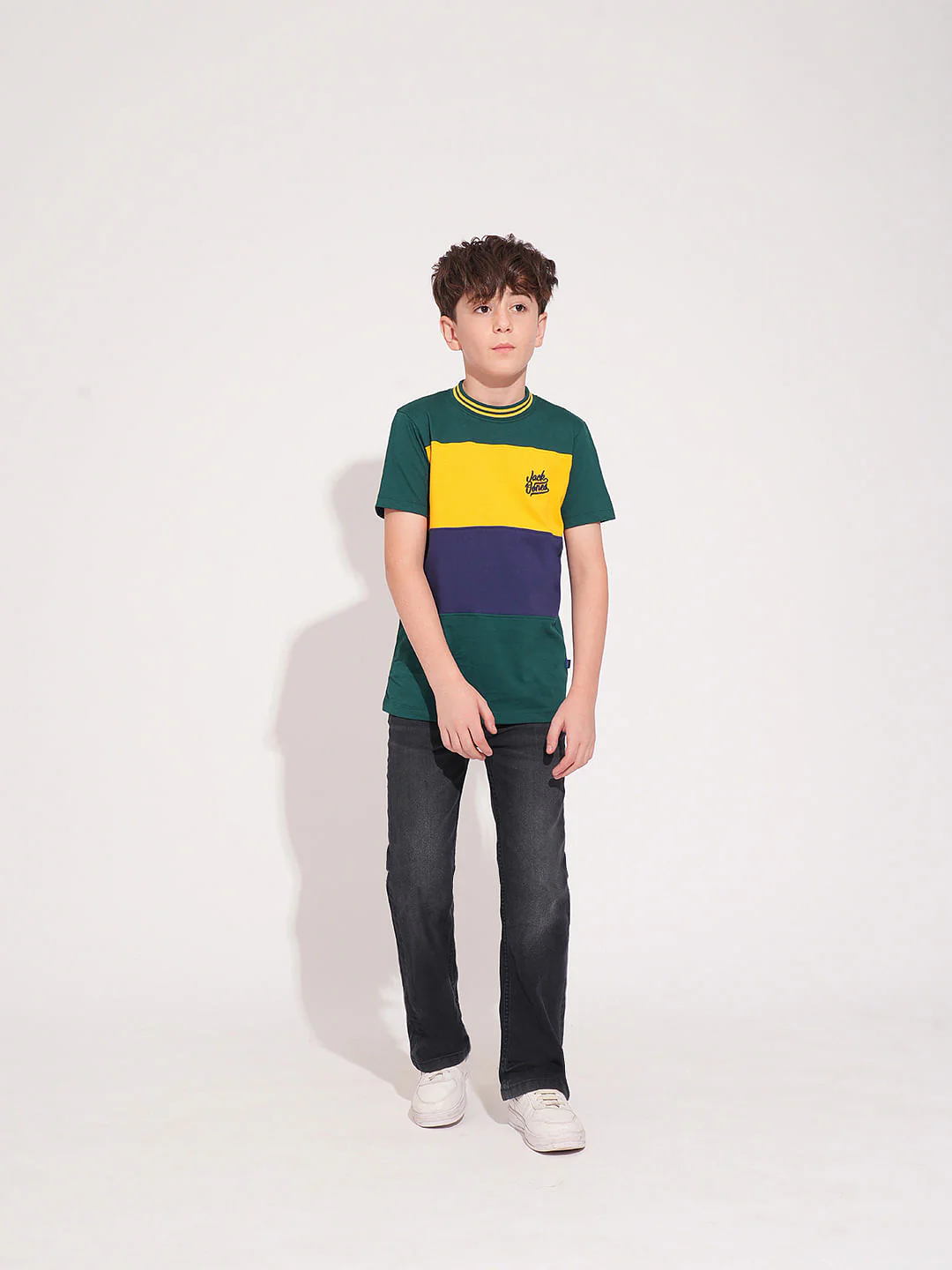 Boys Black Mid Rise Bootcut Jeans - Image 5