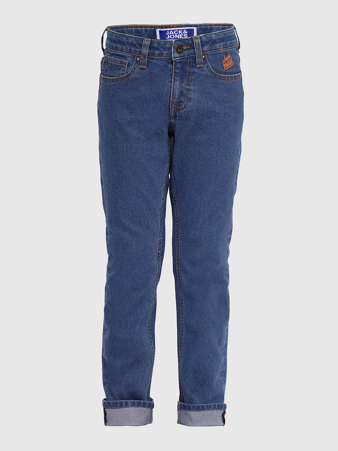 Light Blue Mid Rise Regular Fit Jeans - Image 7