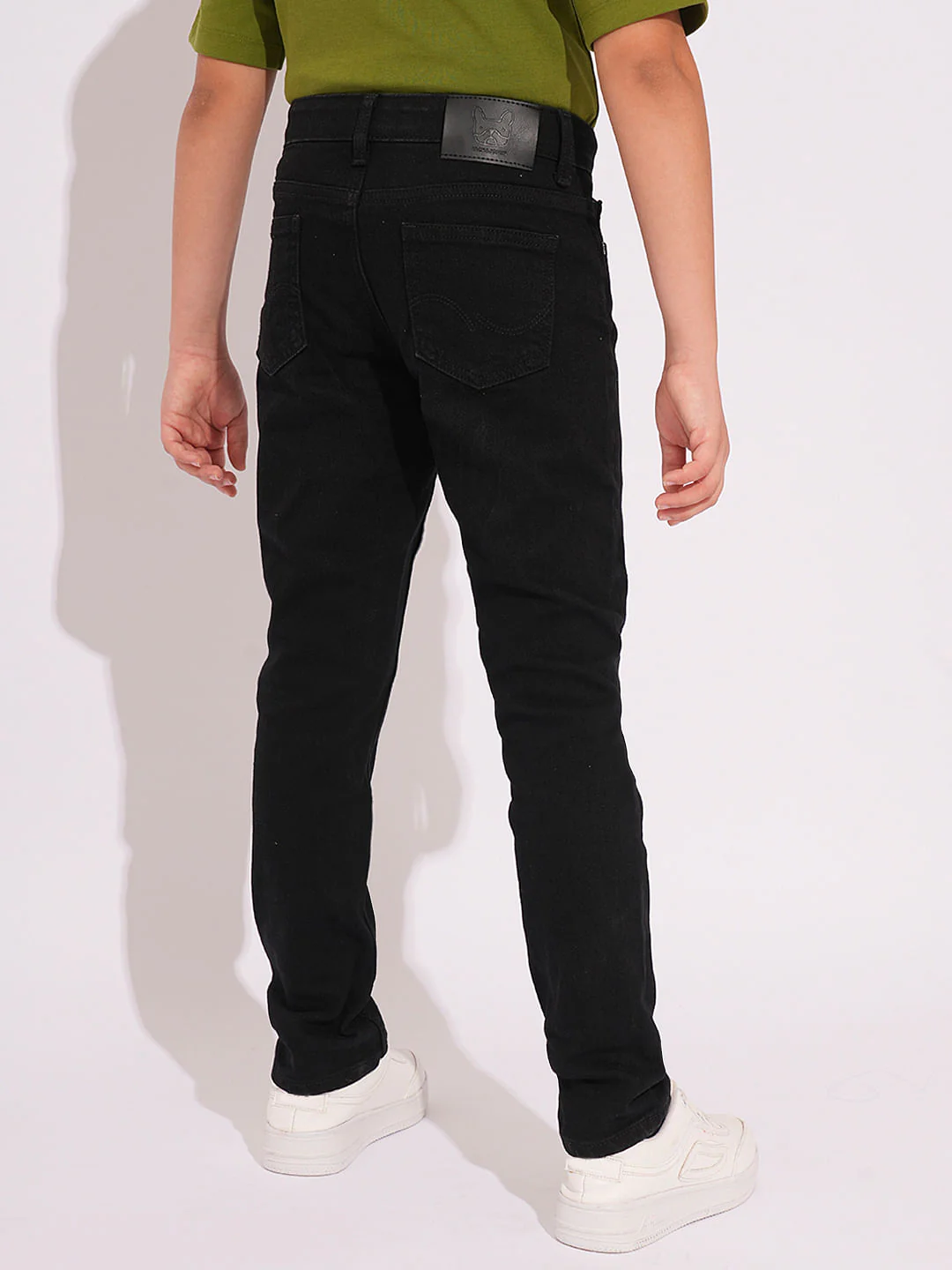 Boys Black Clark Regular Fit Jeans - Image 4