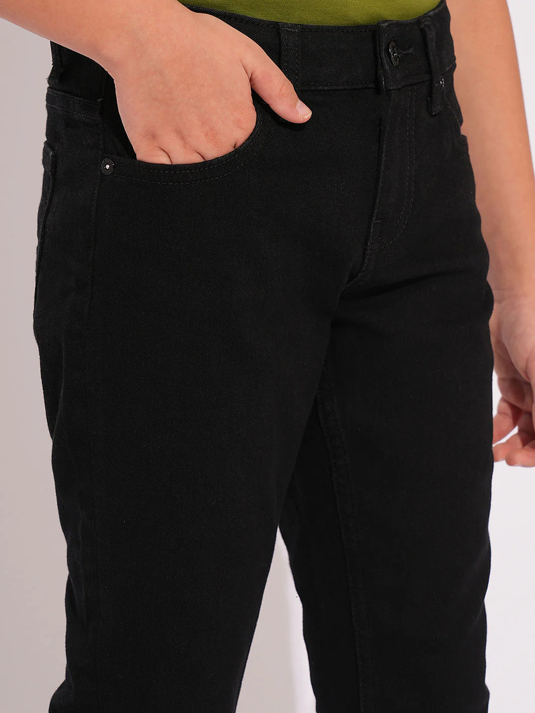 Boys Black Clark Regular Fit Jeans - Image 6