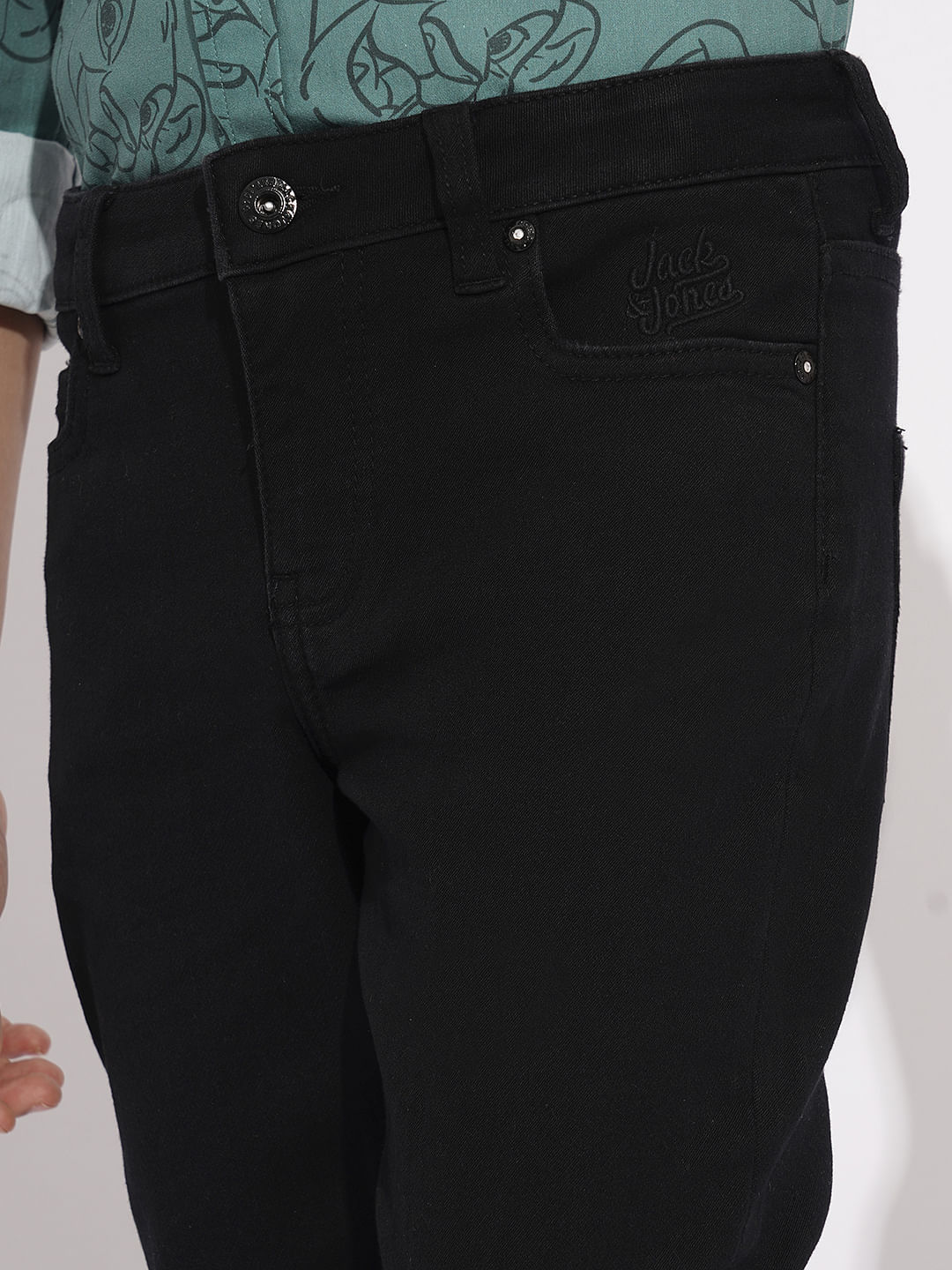 BOYS Black Mid Rise Clark Regular Fit Jeans - Image 6