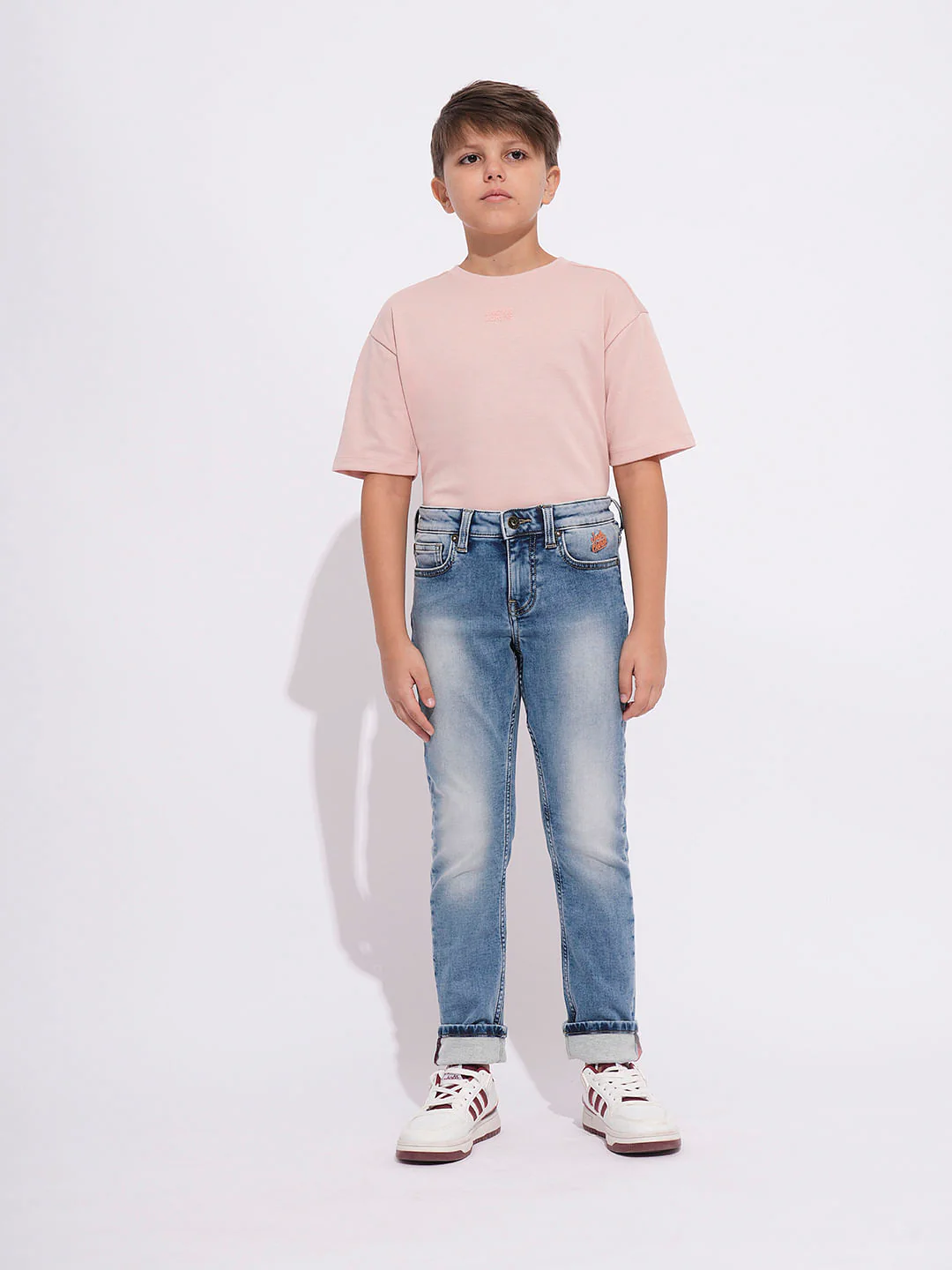 Light Blue Washed Clark Regular Fit Jeans - Image 5