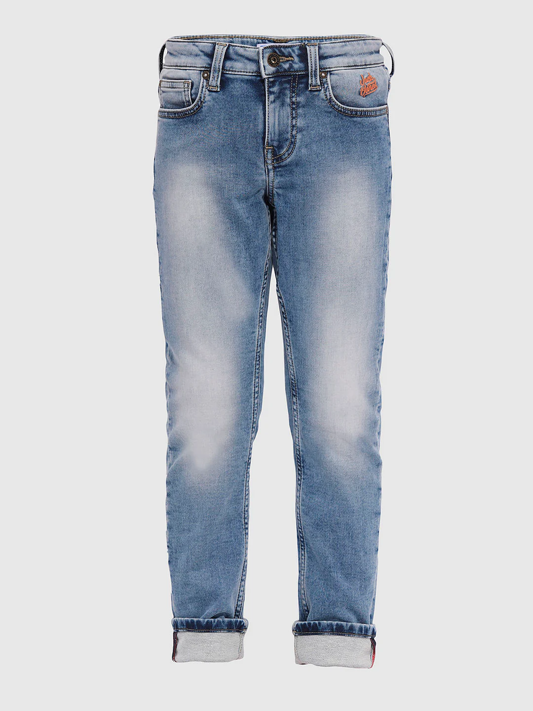 Light Blue Washed Clark Regular Fit Jeans - Image 7