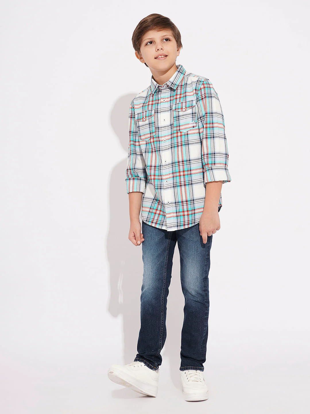 BOYS Dark Blue Washed Regular Fit Jeans - Image 5