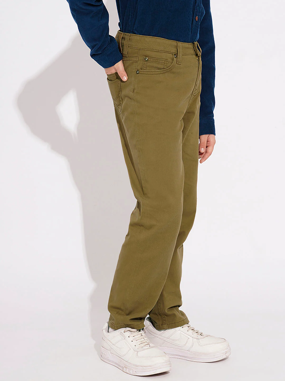 Boys Green Clark Regular Fit Jeans - Image 3