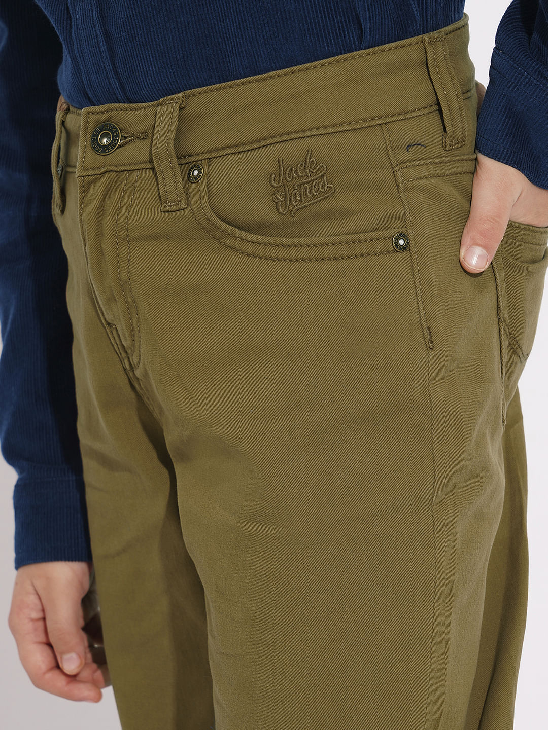 Boys Green Clark Regular Fit Jeans - Image 6