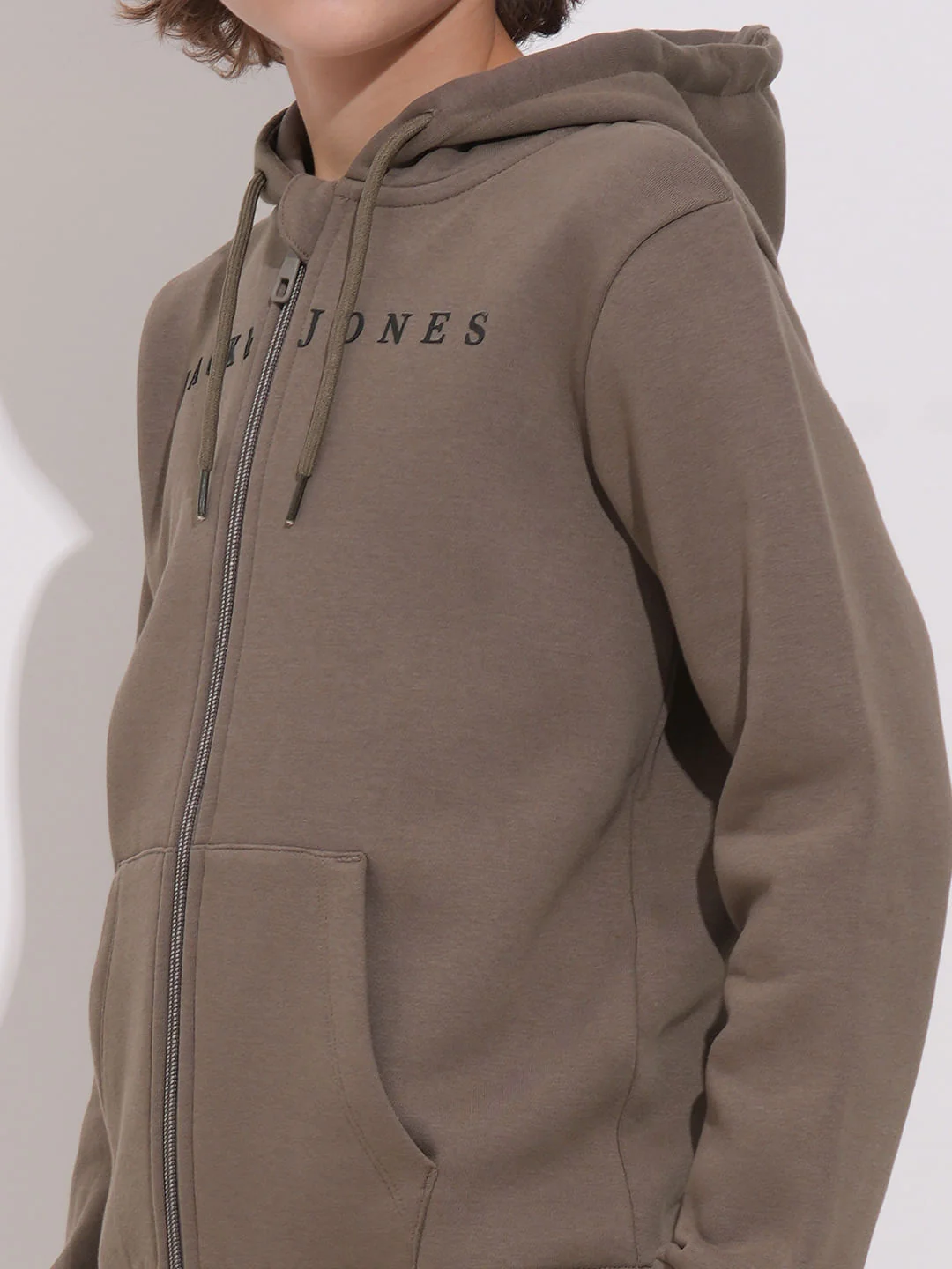 Brown Hooded Co-ord Set Sweatshirt - Image 6