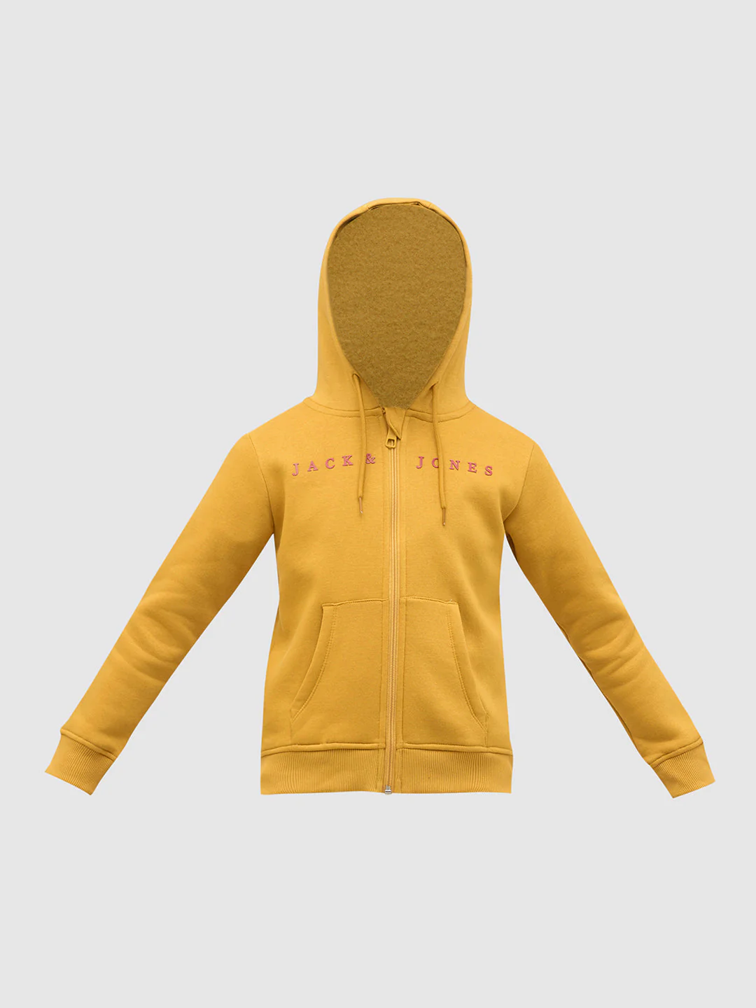 Boys Yellow Zip-Up Hooded Sweatshirt - Image 7