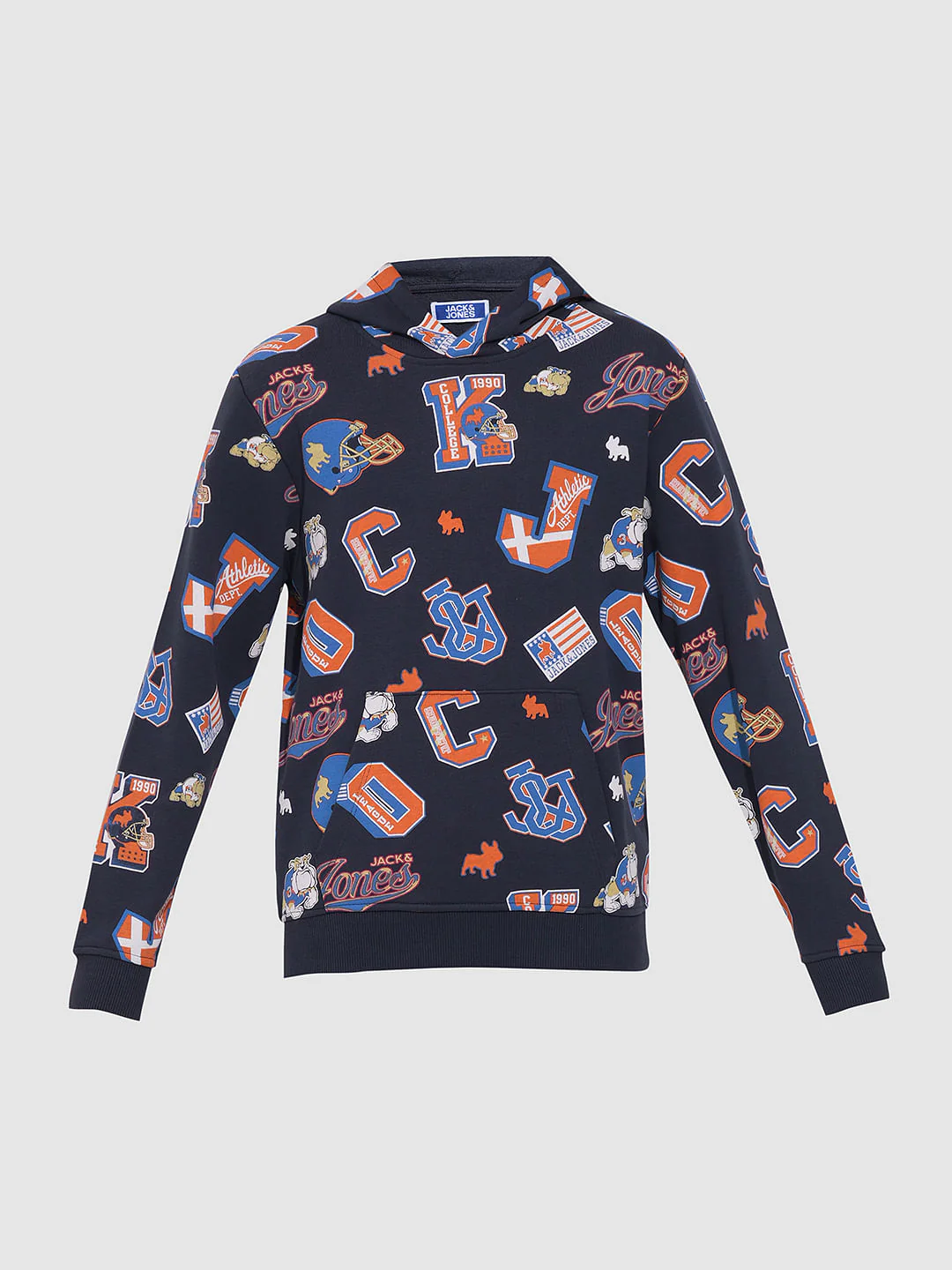 Boys Blue Printed Co-ord Set Sweatshirt - Image 7