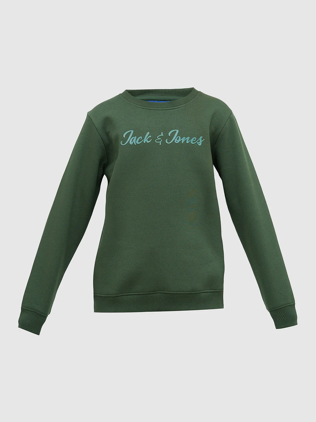 Boys Green Logo Text Sweatshirt - Image 7