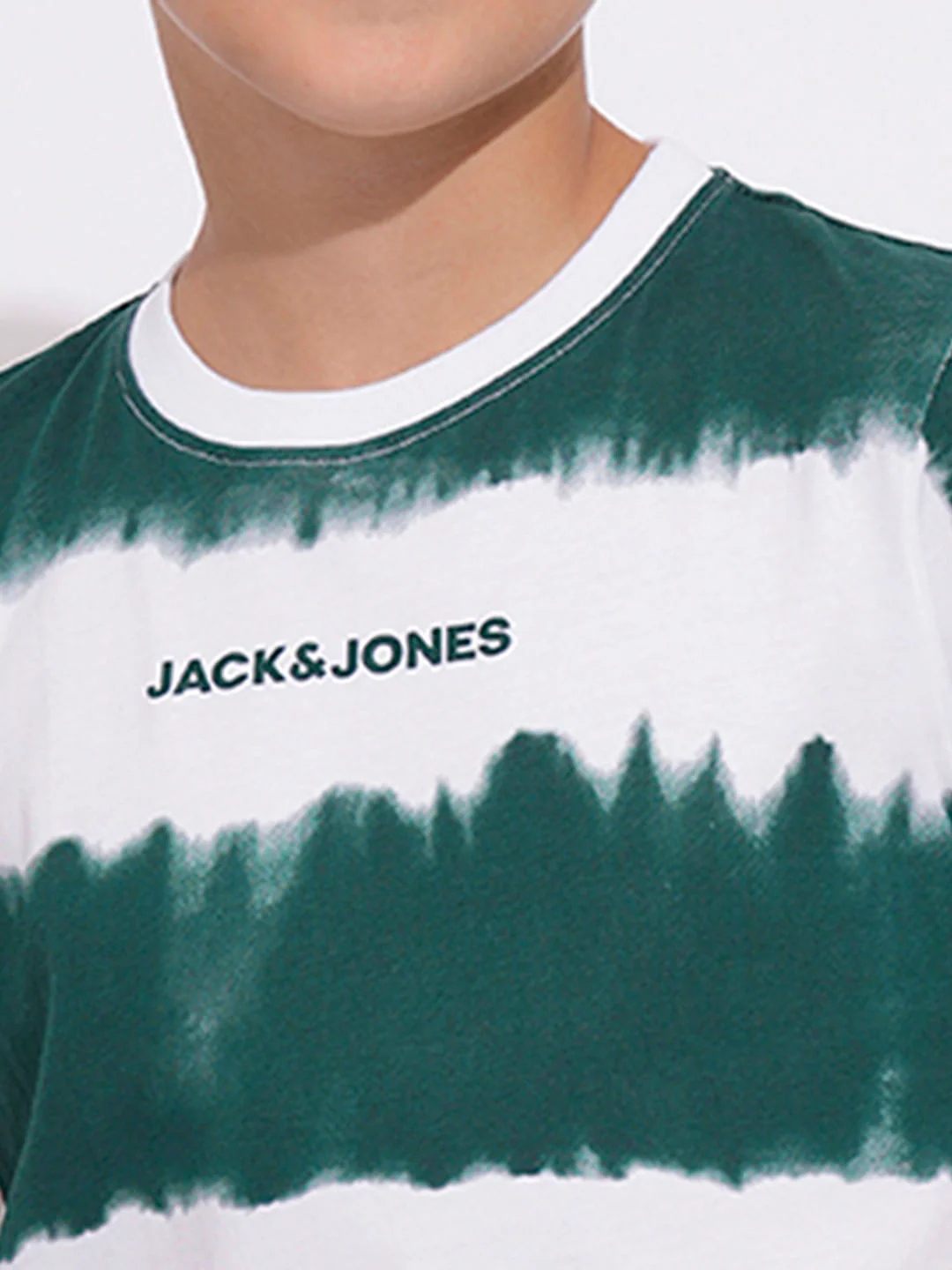 Boys Green Tie-Dye Print T-shirt - Image 6