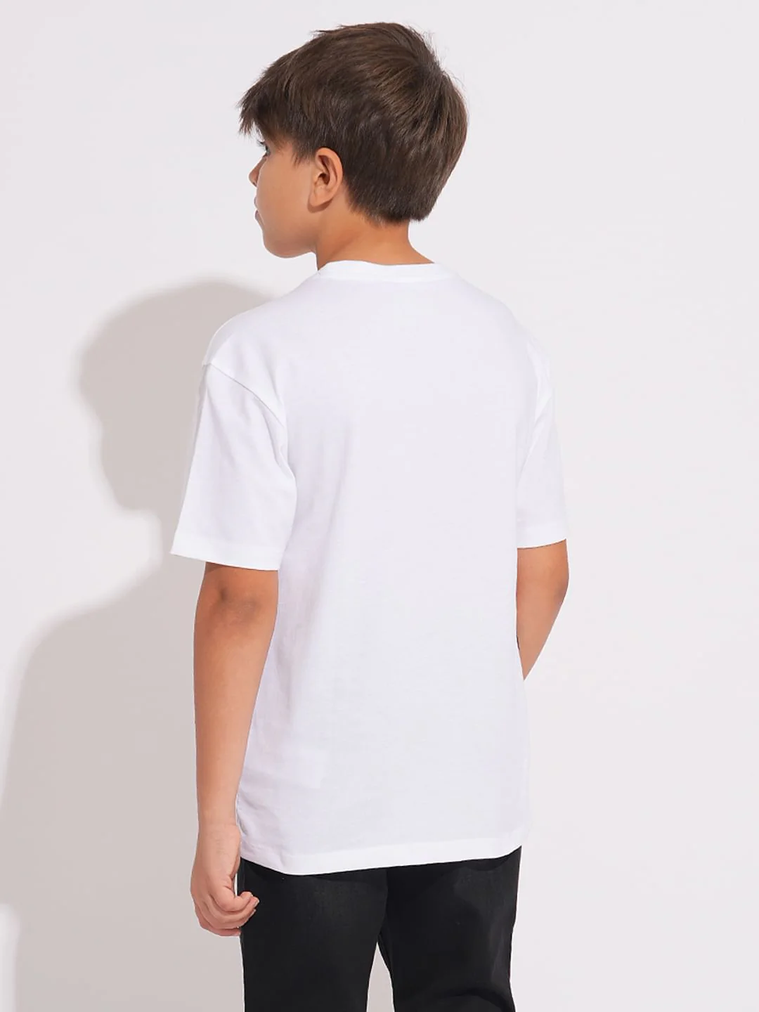 White Graphic Print Cotton T-shirt - Image 4