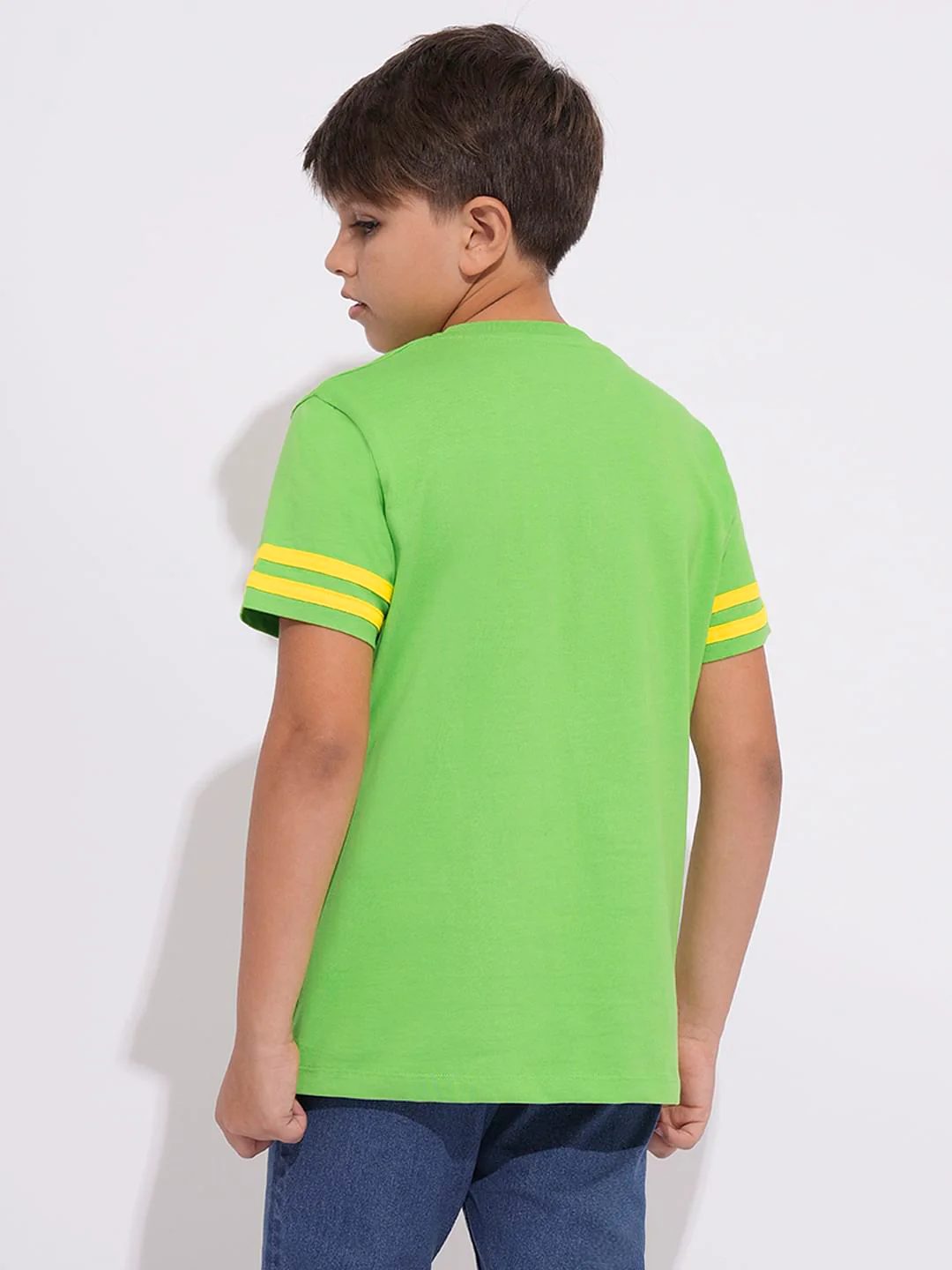 Green Doggo Print Cotton T-shirt - Image 4