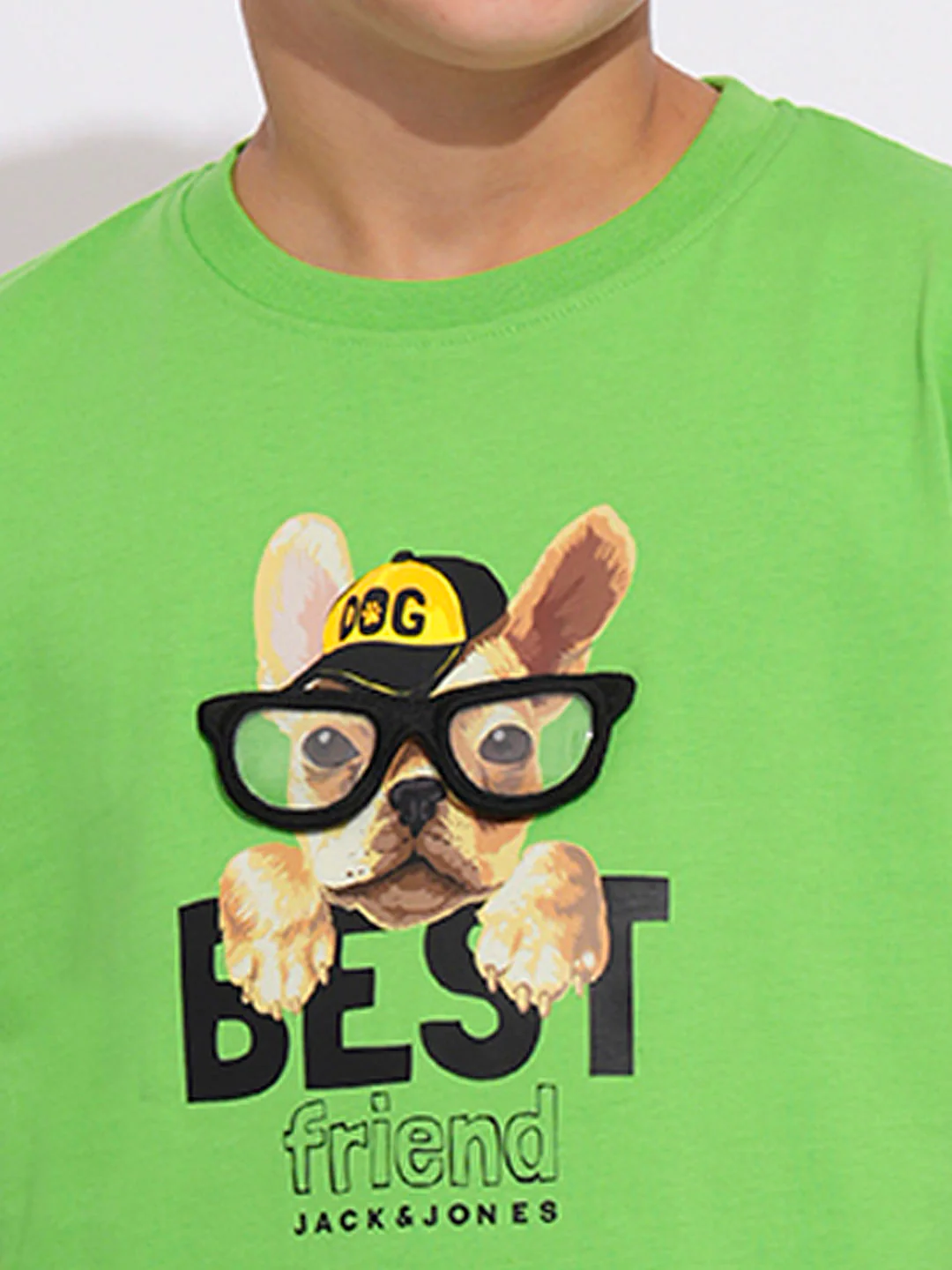 Green Doggo Print Cotton T-shirt - Image 6