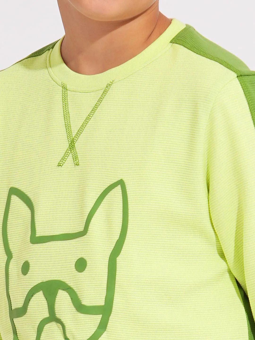 Boys Lime Doggo Print T-shirt - Image 6