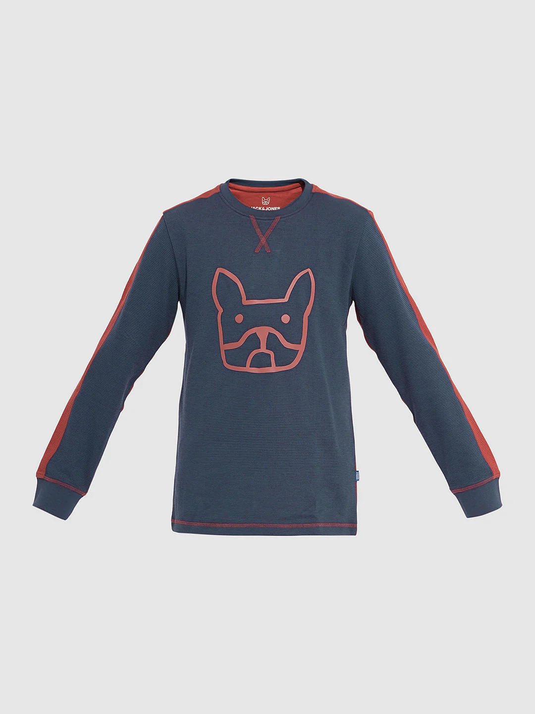 Boys Navy Blue Doggo Print T-shirt - Image 7
