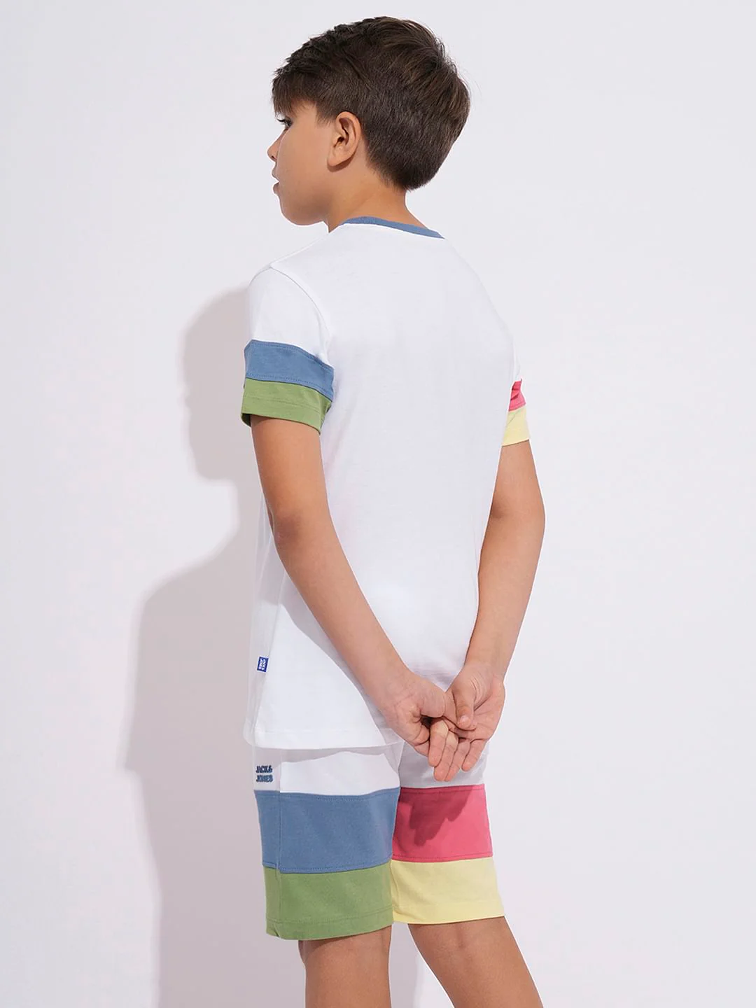 White Logo Print Co-ord Set T-shirt - Image 4
