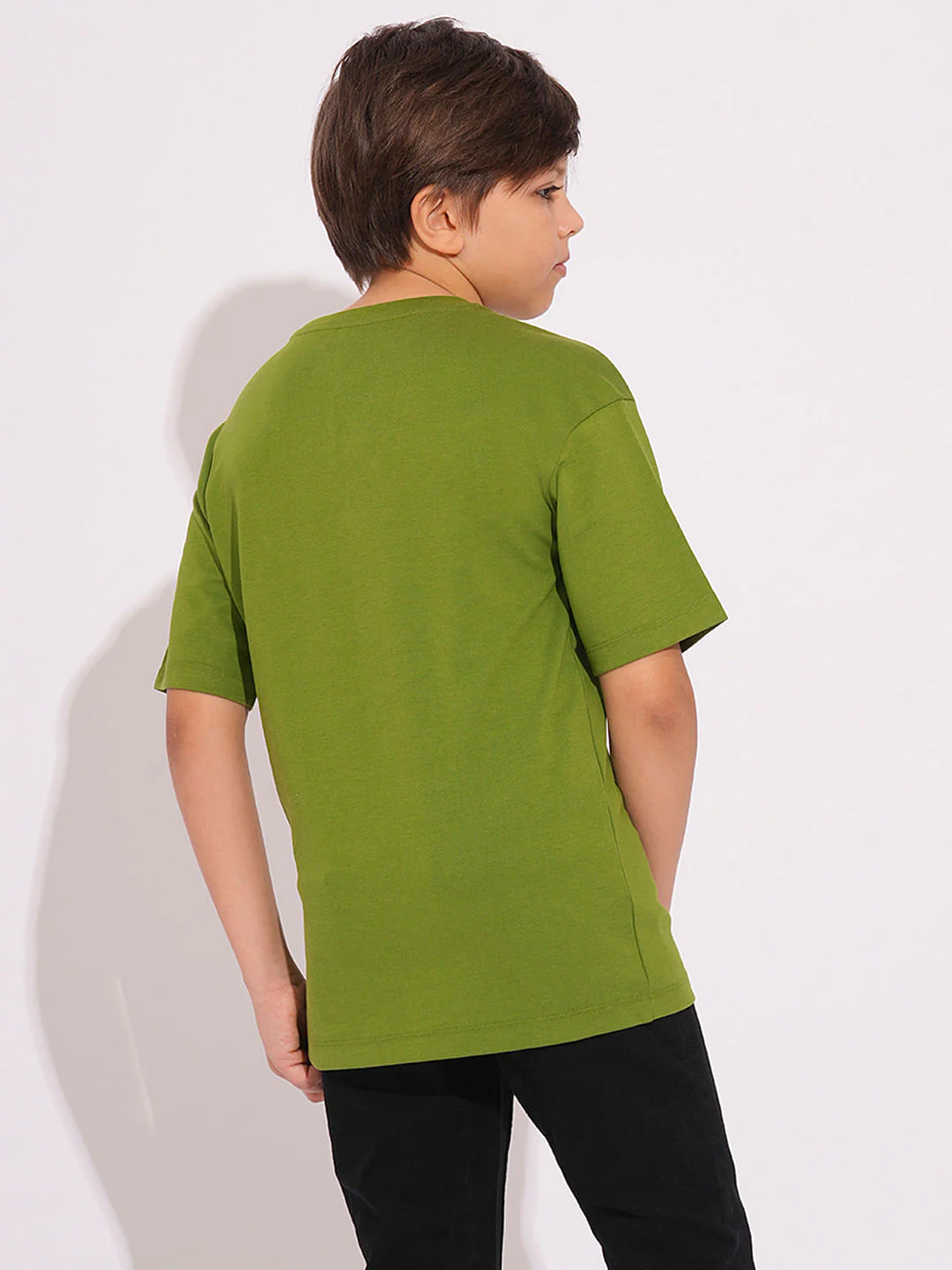 Green Cotton T-shirt - Image 4