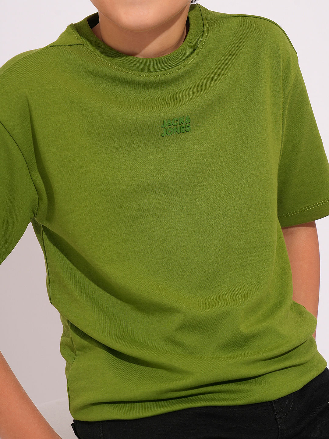 Green Cotton T-shirt - Image 6