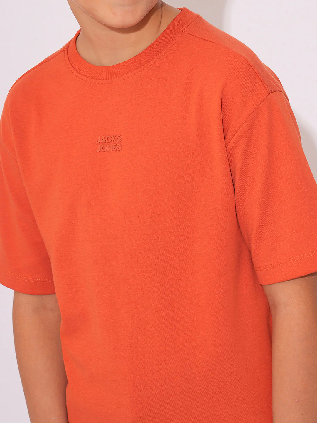 Brick Red Cotton T-shirt - Image 6
