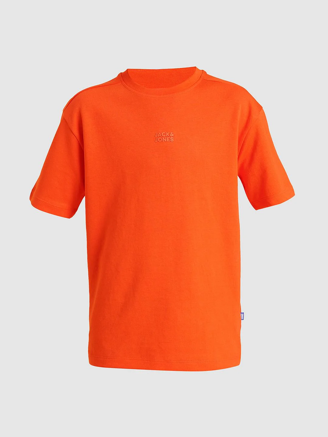 Boys Orange Logo Print Oversized T-shirt - Image 7