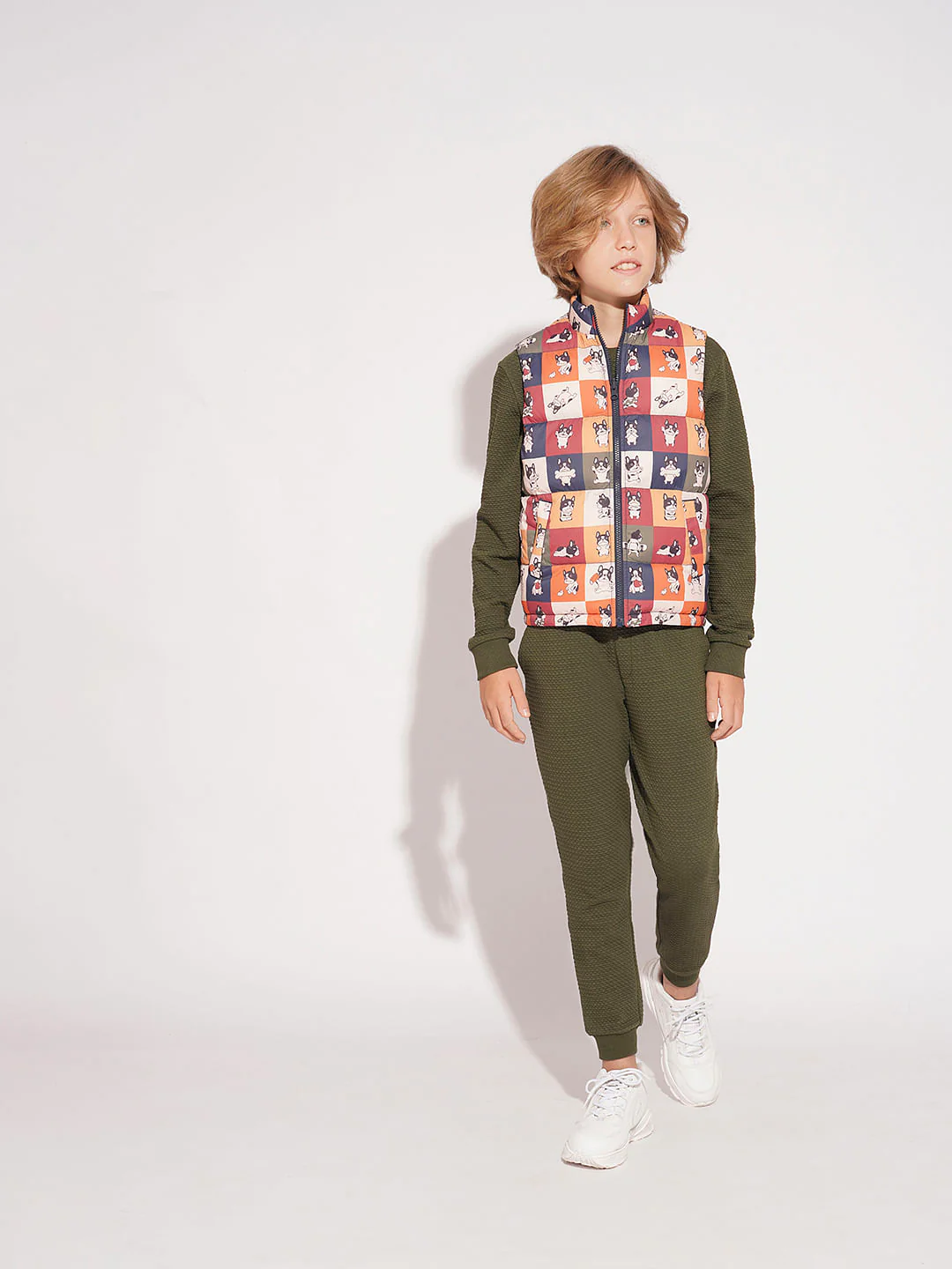 Boys Multi-Colour Reversible High Neck Jacket - Image 8