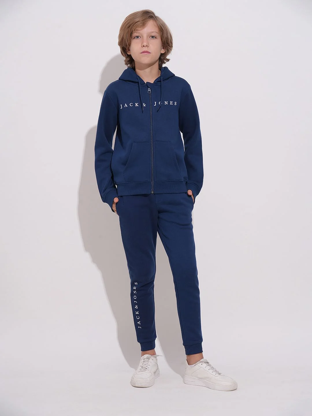 Boys Blue Co-ord Set Joggers - Image 5