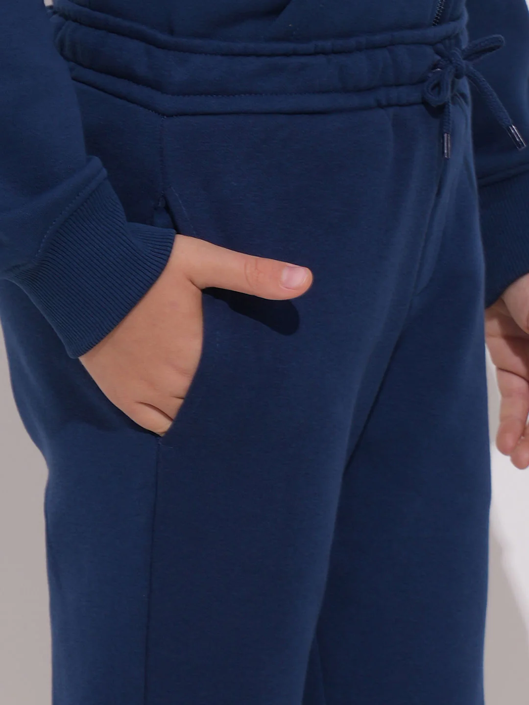 Boys Blue Co-ord Set Joggers - Image 6
