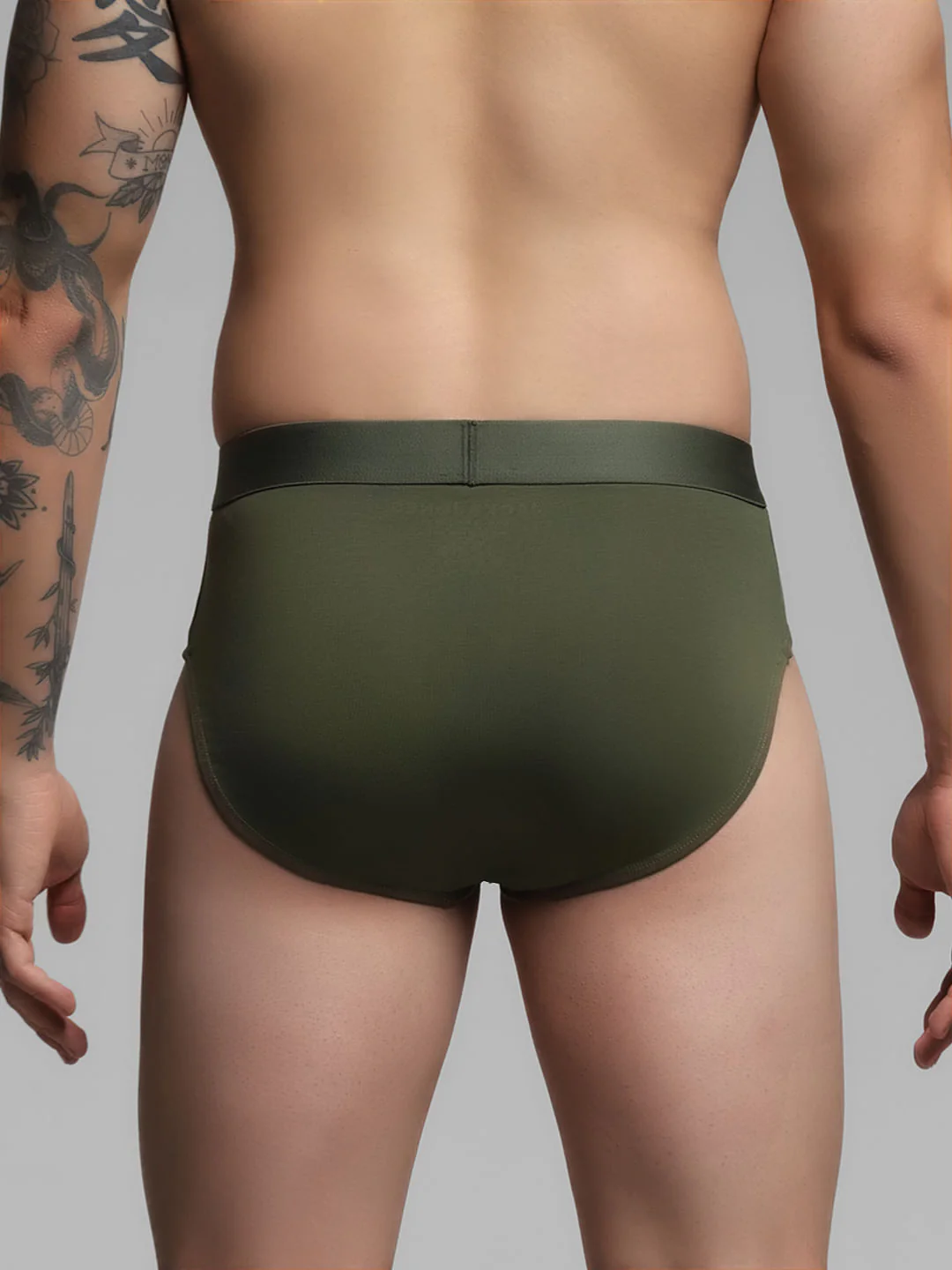 Dark Green Supima Cotton Briefs - Image 3